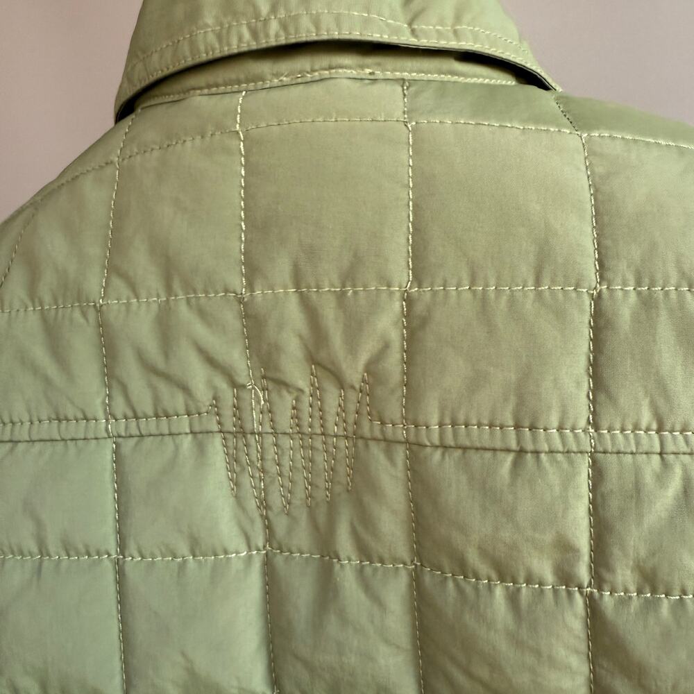 Womens Fayettechill green chore jacket - barn coat - olive - quilted - size L - Picture 5 of 11